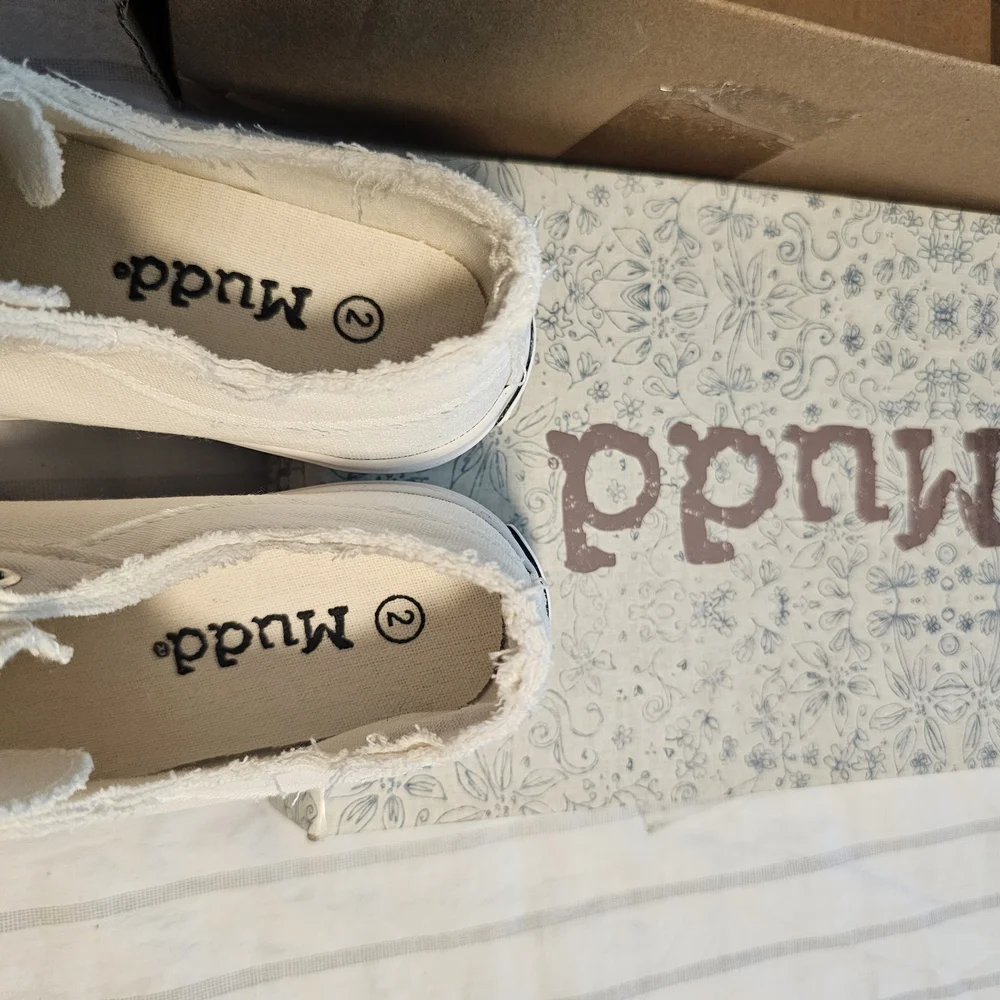 Mudd White Slip-On Sneakers - Picture 3 of 5